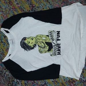 Torrid Ghouls Just Wanna Have Fun Baseball Tee Size 3